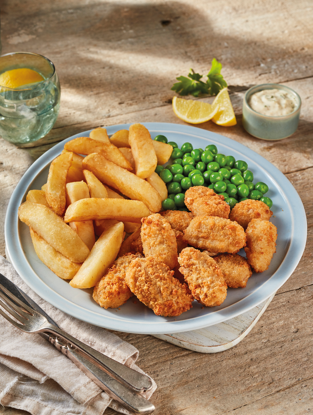 Scampi Chips and Peas 400g
